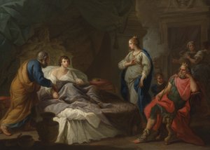 Antiochus Vágyódás Stratonice után, 1740 körül (olaj, vászon)