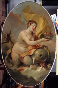 Nimfa (Nimfa). Stefano Torelli (1712-1784) festménye. Olajfestmény