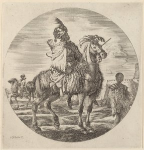 Egy fekete lovas alkotó: Stefano della Bella