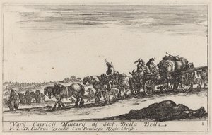 Poggyászvonat, c. 1641. alkotó: Stefano della Bella
