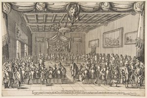 Kellemes bankett, 1627. alkotó: Stefano della Bella