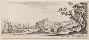 Hajók a tengerparton, 1647-ben vagy előtte. alkotó: Stefano della Bella