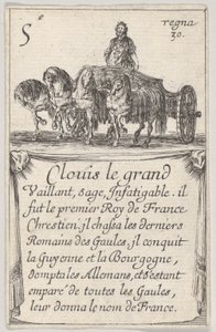 Clovis le grand Vaillant, bölcs..., A francia királyok játéka Jeu des Rois de F..., 1644-ből.