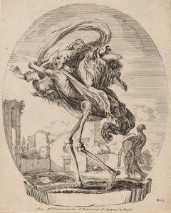 Nőt hordozó halál, valószínűleg 1648. alkotó: Stefano della Bella