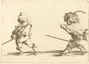 Két törpe párbaja alkotó: Stefano della Bella