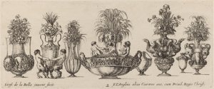 Fantasztikus vázák, valószínűleg 1646-ból. alkotó: Stefano della Bella