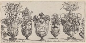 Fantasztikus vázák, valószínűleg 1646-ból. alkotó: Stefano della Bella