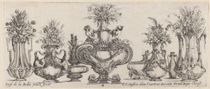 Fantasztikus vázák, valószínűleg 1646-ból. alkotó: Stefano della Bella