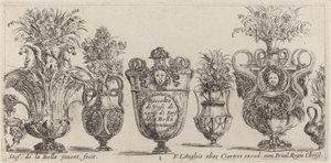 Fantasztikus vázák, valószínűleg 1646-ból. alkotó: Stefano della Bella