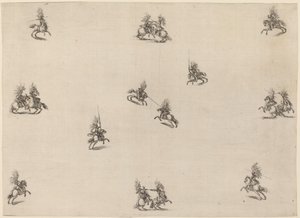 Harc Cavaliers, 1652. alkotó: Stefano della Bella