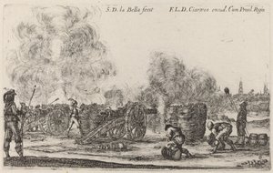 Az ágyúk kilövése, c. 1641. alkotó: Stefano della Bella