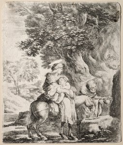 Repülés Egyiptomba alkotó: Stefano della Bella