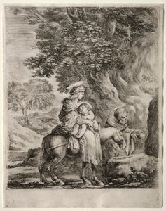 Repülés Egyiptomba alkotó: Stefano della Bella