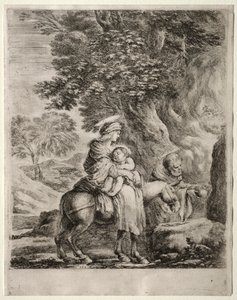 Repülés Egyiptomba. alkotó: Stefano della Bella