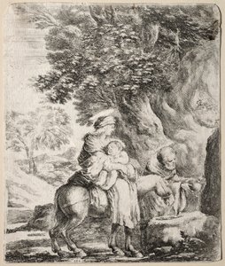 Repülés Egyiptomba. alkotó: Stefano della Bella