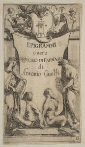Epigrammi de Guelfi előlapja, kb. 1636. alkotó: Stefano della Bella