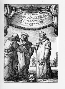 Galileo Galilei A két fő világrendszerről szóló párbeszéd frontképe, 1632 alkotó: Stefano della Bella
