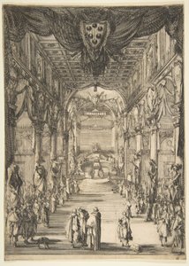 Francesco de Medici temetése, 1634. alkotó: Stefano della Bella