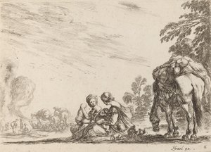 Cigányok nyugalomban, 1642. alkotó: Stefano della Bella