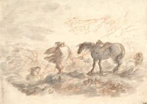 Lovasok a viharban alkotó: Stefano della Bella