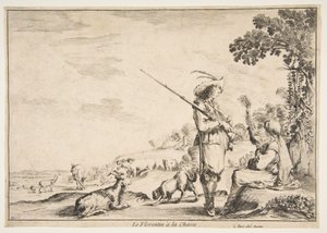 A firenzei vadászat kb. 1654. alkotó: Stefano della Bella