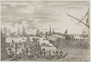 Egy gálya indulása alkotó: Stefano della Bella