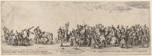 Őexcellenciája istállómestere és húsz szolgája, 1633. alkotó: Stefano della Bella