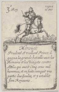 Meroüée Prudent et vaillant..., A francia királyok játéka Jeu des Rois de Fran..., 1644-ből. alkotó: Stefano della Bella