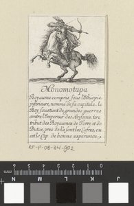 „Monomotapa” játékkártya, 1620-64 körül (rézkarc) alkotó: Stefano della Bella
