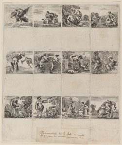 Mitológiai játékkártyák, 1644. alkotó: Stefano della Bella