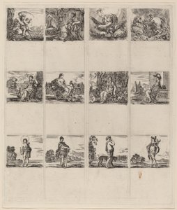 Mitológiai játékkártyák, 1644. alkotó: Stefano della Bella