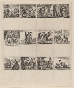 Mitológiai játékkártyák, 1644. alkotó: Stefano della Bella