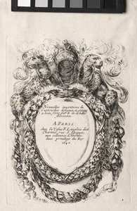 Cartouche új modellje, 1647. alkotó: Stefano della Bella