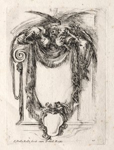 Cartouche új modellje, 1647. alkotó: Stefano della Bella