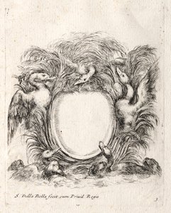 Cartouche új modellje, 1647. alkotó: Stefano della Bella