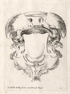 Cartouche új modellje, 1647. alkotó: Stefano della Bella