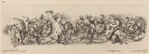 Díszfríz gyerekekkel és kutyákkal, valószínűleg 1648. alkotó: Stefano della Bella