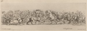 Díszfríz szőlővel, valószínűleg 1648. alkotó: Stefano della Bella