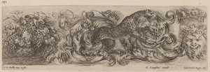 Díszfríz leopárddal, valószínűleg 1648. alkotó: Stefano della Bella