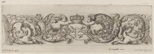 Díszfríz L betűvel XIV. Lajos, valószínűleg 1648. alkotó: Stefano della Bella