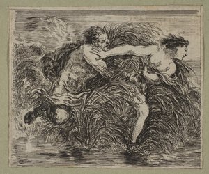 Pán és Szírinx, 1644 alkotó: Stefano della Bella
