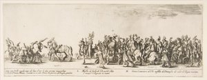 A lengyel L és M követség bejáratának része, 1633. alkotó: Stefano della Bella