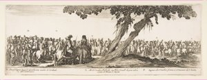 A lengyel követség bejáratának része N. O. P., 1633. alkotó: Stefano della Bella