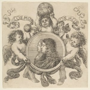 Cosimo de Medici és Marguerite Louise dOrleans, felesége portréja, 1661. alkotó: Stefano della Bella