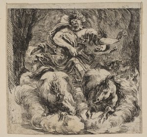 Proserpina, a Game of Mythologyból, a Game of Mythology, 1644-ből. alkotó: Stefano della Bella