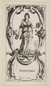 Spring Printemps, a Négy évszakból, kb. 1641. alkotó: Stefano della Bella