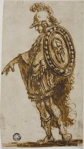 Álló harcos pajzzsal alkotó: Stefano della Bella