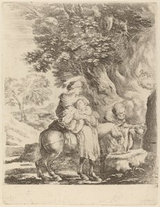 Repülés Egyiptomba. alkotó: Stefano della Bella