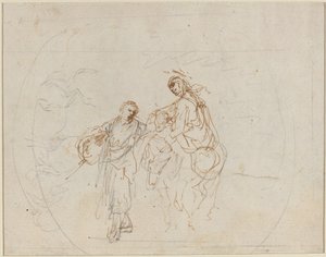 Repülés Egyiptomba [verso] alkotó: Stefano della Bella