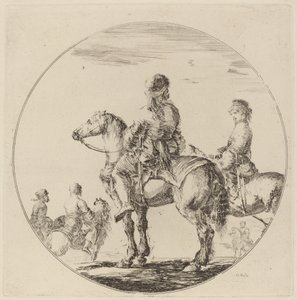 Két lengyel lovas. alkotó: Stefano della Bella